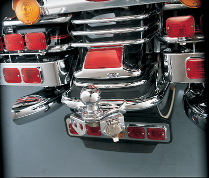Drag Specialties Chrome Ball Mount Trailer Hitch Receptacle 80-11 Harley FLHT