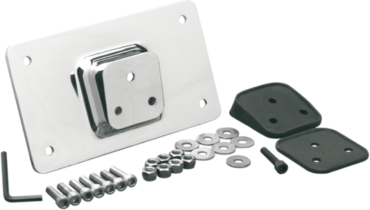 Drag Specialties Fender Laydown License Plate Mount for 1955-16 Harley FX XL FL