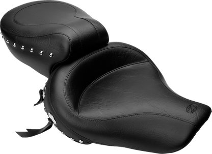 Mustang Wide Studded Seat for 1996-2003 Harley Dyna Super Glide Low Rider 75530
