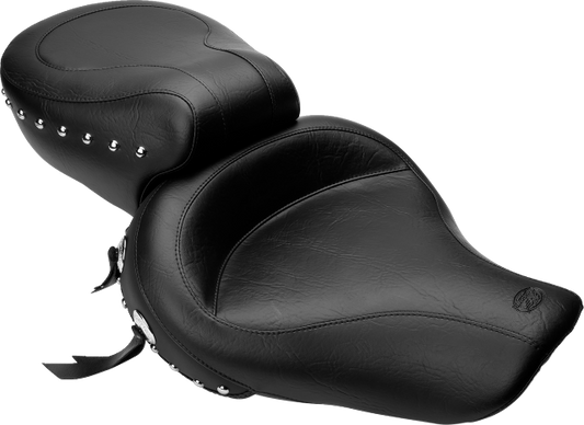 Mustang Wide Studded Seat for 1996-2003 Harley Dyna Super Glide Low Rider 75530