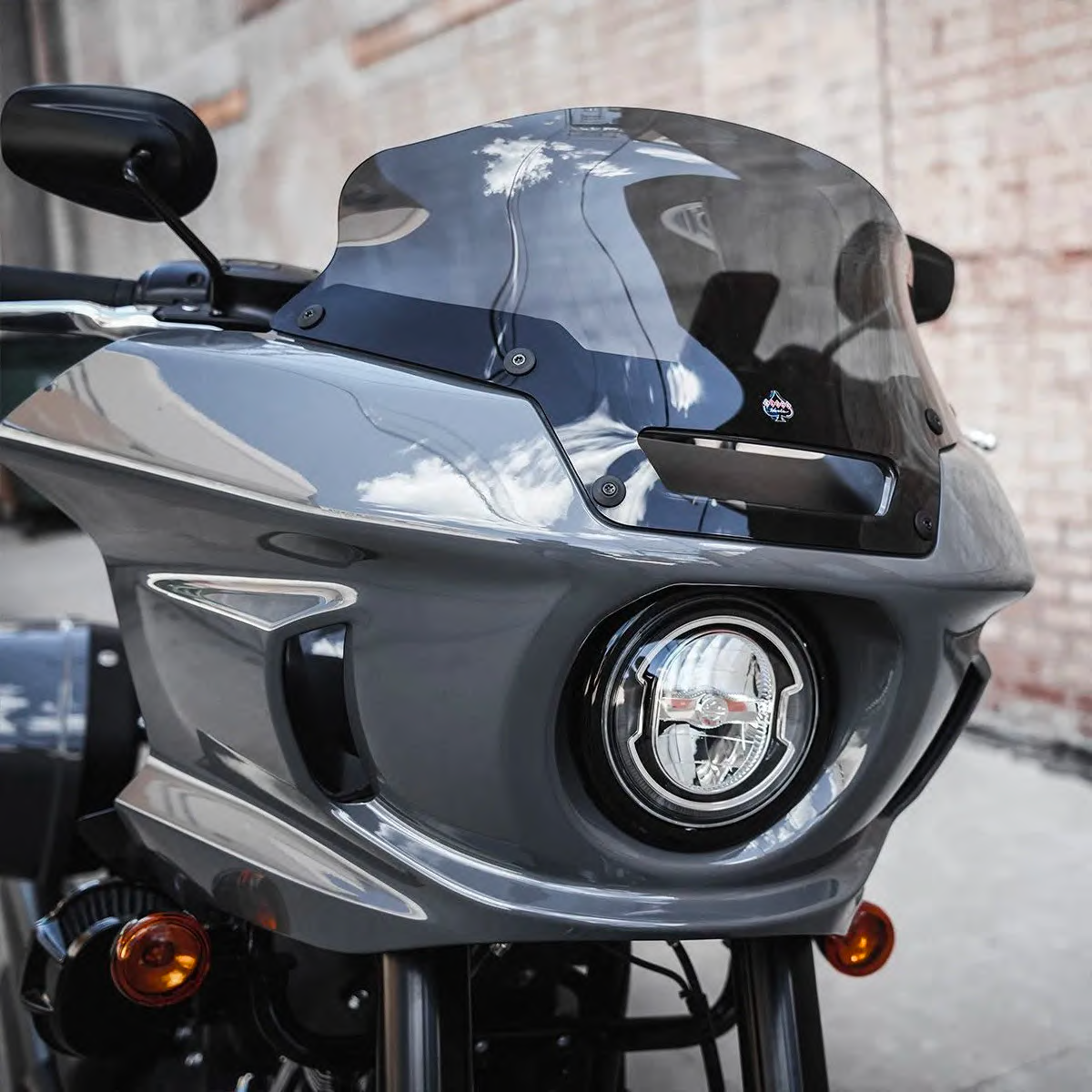Klock Werks Flare 6" Dark Smoke Windshield for 2022-2024 Harley Low Rider ST