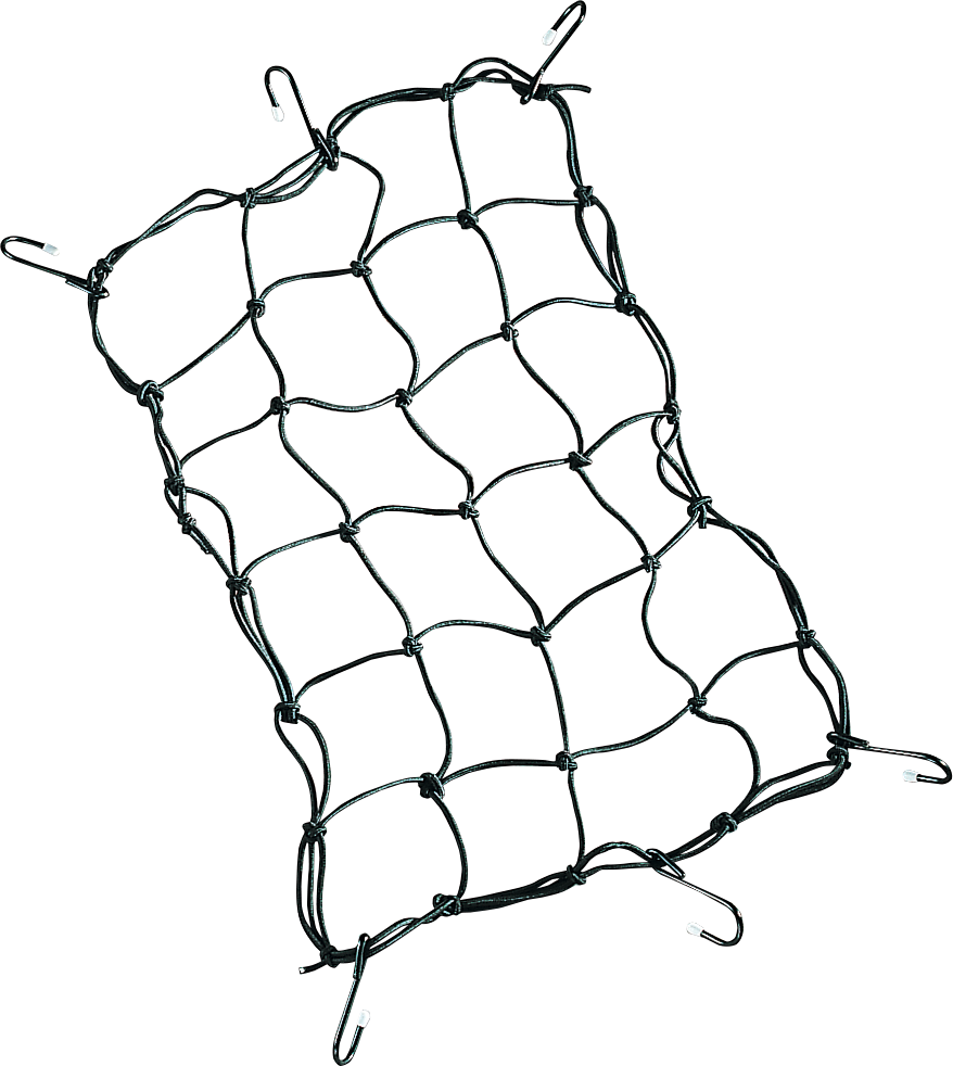 Drag Specialties Black 12"x 17" Universal Motorcycle Luggage Stretch Cargo Net