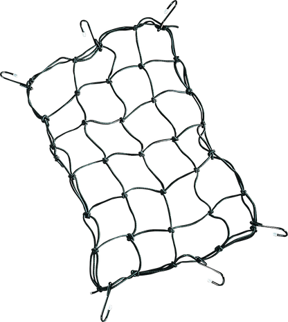 Drag Specialties Black 12"x 17" Universal Motorcycle Luggage Stretch Cargo Net