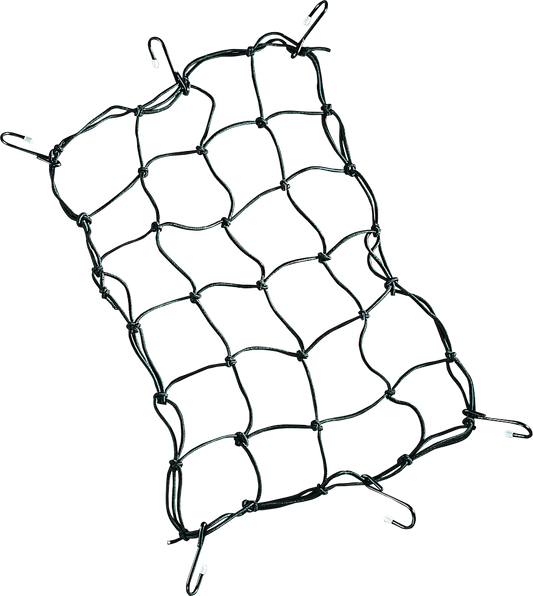 Drag Specialties Black 12"x 17" Universal Motorcycle Luggage Stretch Cargo Net