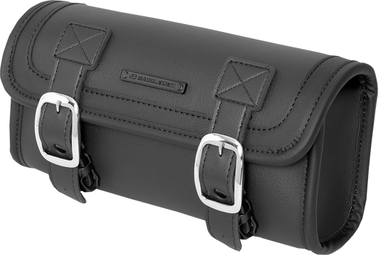Saddlemen Front Fork Motorcycle Syn Leather 12"x6"x4" Tool Bag for Harley