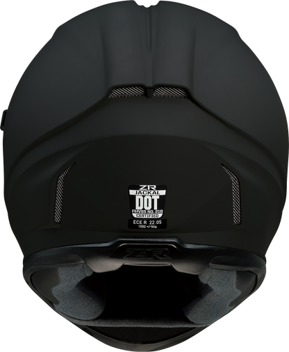Z1R Jackal Smoke Lens Unisex Fullface Motorcycle Riding Street Racing Helmet