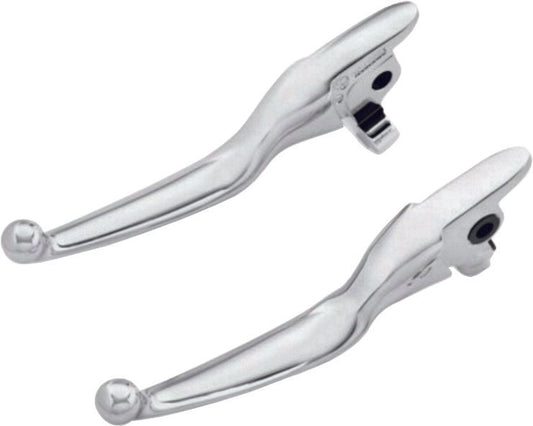 Harddrive Chrome Handlebar Brake and Clutch Lever Set 2017-2019 Harley Touring