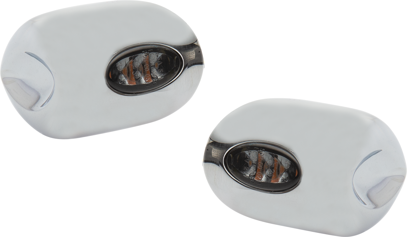 Kodlin Elypse LED Chrome Front Turn Signals for 2015-2024 Harley Touring Softail