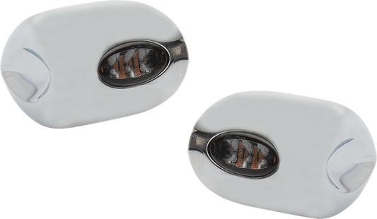 Kodlin Elypse LED Chrome Front Turn Signals for 2015-2024 Harley Touring Softail