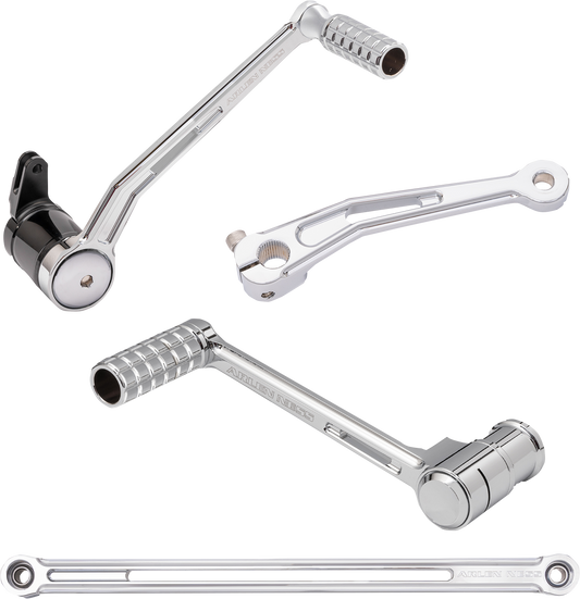 Arlen Ness Chrome SpeedLiner Foot Control Kit for 1999-2024 Harley Touring