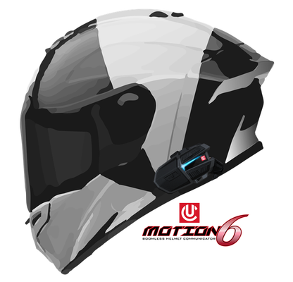 Uclear Motion 6 Dual Bluetooth Motorcycle Fullface Helmet Communicator