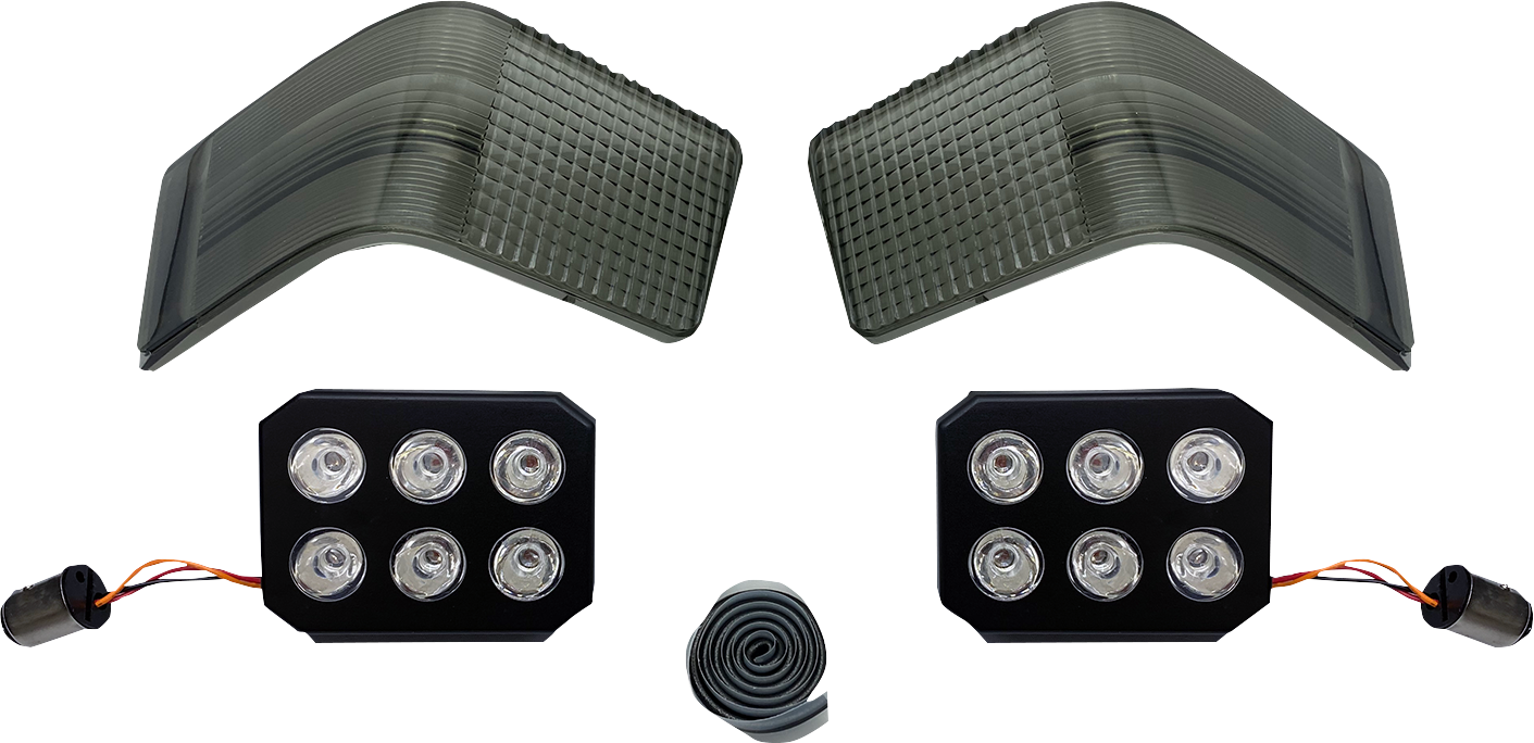Custom Dynamics Tour-Pak Smoke Run/Brake LED Lights for 1989-2013 Harley Touring