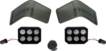 Custom Dynamics Tour-Pak Smoke Run/Brake LED Lights for 1989-2013 Harley Touring