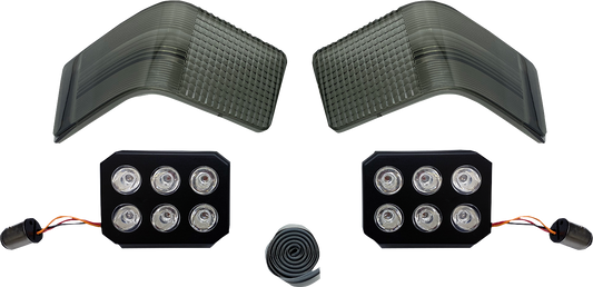 Custom Dynamics Tour-Pak Smoke Run/Brake LED Lights for 1989-2013 Harley Touring