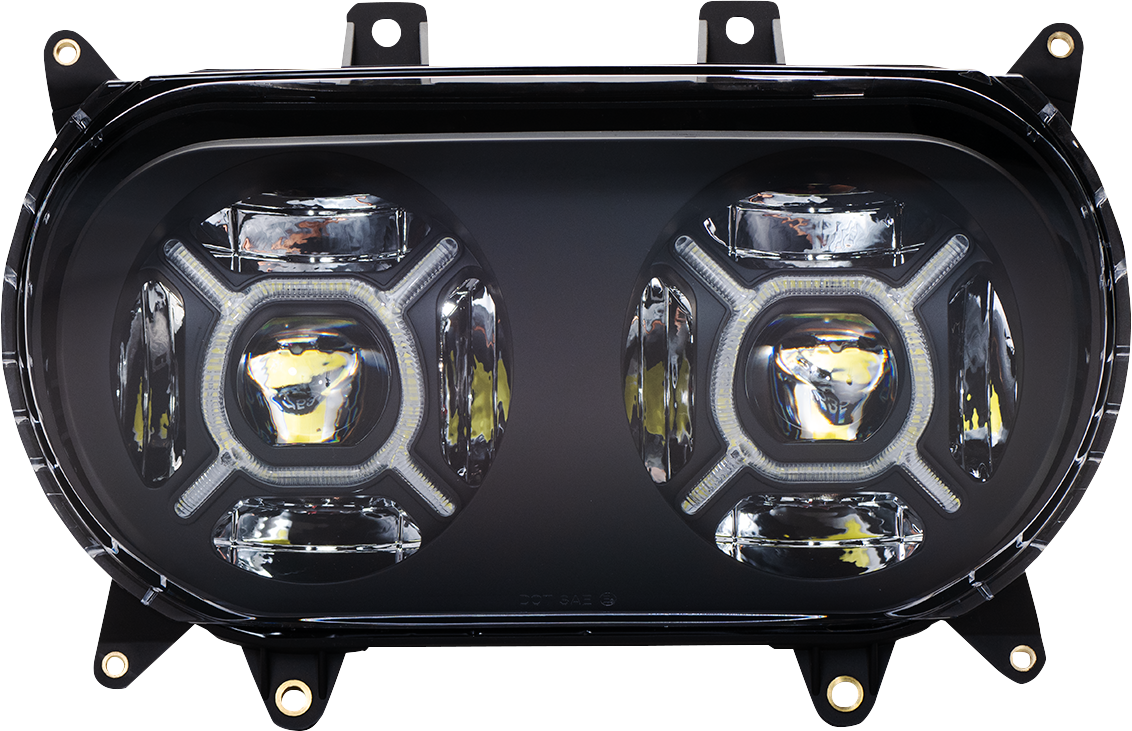 Custom Dynamics Double-X LED Headlight Assembly 2015-2024 Harley Road Glide FLTR