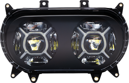 Custom Dynamics Double-X LED Headlight Assembly 2015-2024 Harley Road Glide FLTR