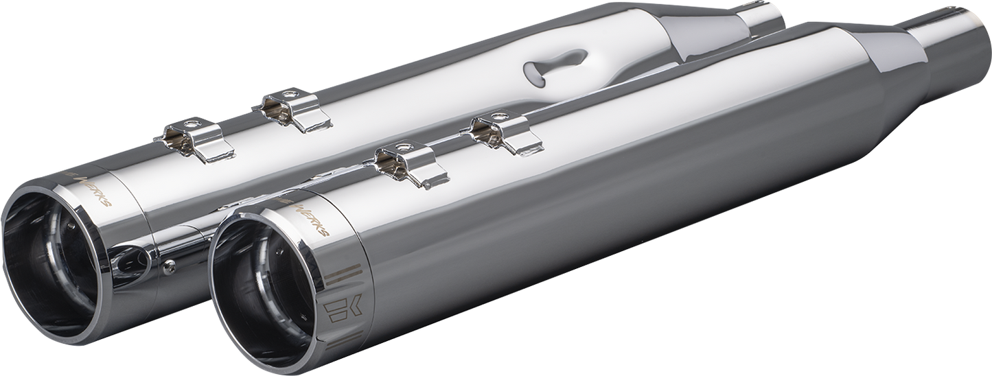 Khrome Werks HP-Plus 4.5" Exhaust Mufflers fits 1996-2016 Harley Touring 202975