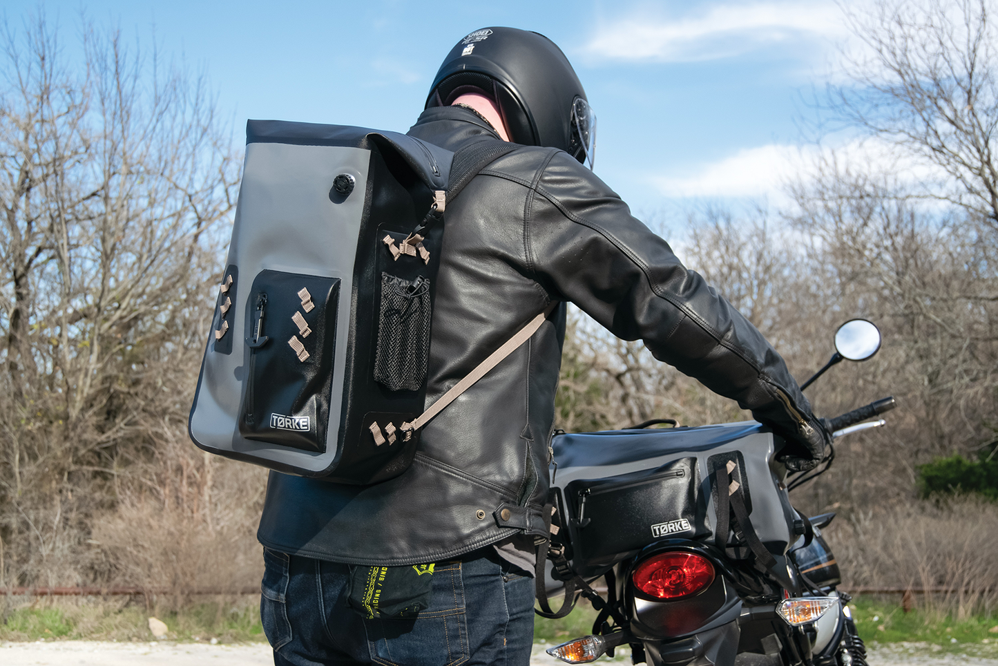 Kuryakyn 5173 Torke 25L Thermoplastic Motorcycle Riding Casual Backpack