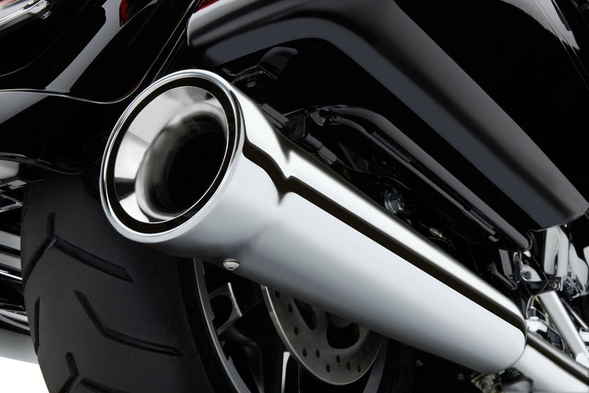 Cobra Chrome Loud Neighbor Hater 4 1/2" Mufflers fits 95-16 Harley Touring