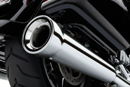 Cobra Chrome Loud Neighbor Hater 4 1/2" Mufflers fits 95-16 Harley Touring