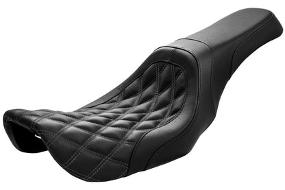 Danny Gray Weekday IST Gray Diamond Stitch Seat fits 2006-2017 Harley Dyna FXD