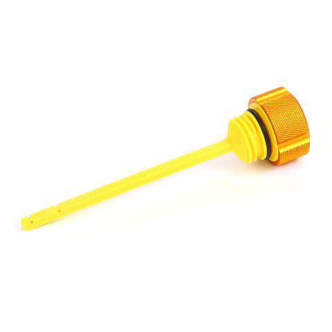 Figurati Knurled Gold Magnetic Engine Oil Dipstick 2017-2024 Harley Touring M8