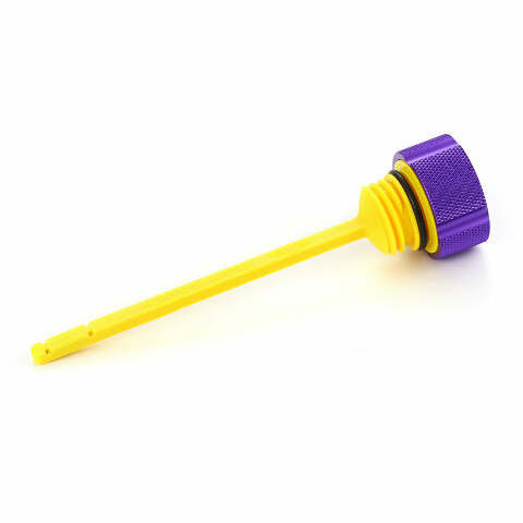 Figurati Knurled Purple Magnetic Oil Dipstick for 2017-2024 Harley Touring M8