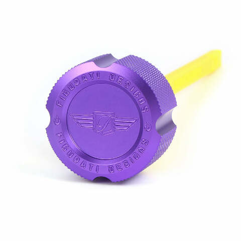 Figurati Knurled Purple Magnetic Oil Dipstick for 2017-2024 Harley Touring M8
