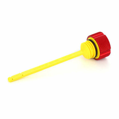 Figurati Knurled Red Magnetic Engine Oil Dipstick for 2017-2024 Harley Touring