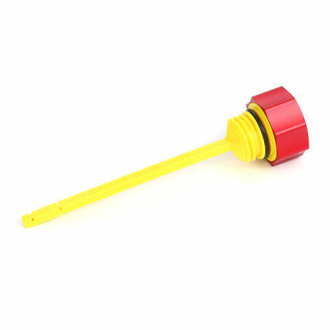 Figurati Curved Red Magnetic Engine Oil Dipstick for 2017-2024 Harley Touring M8