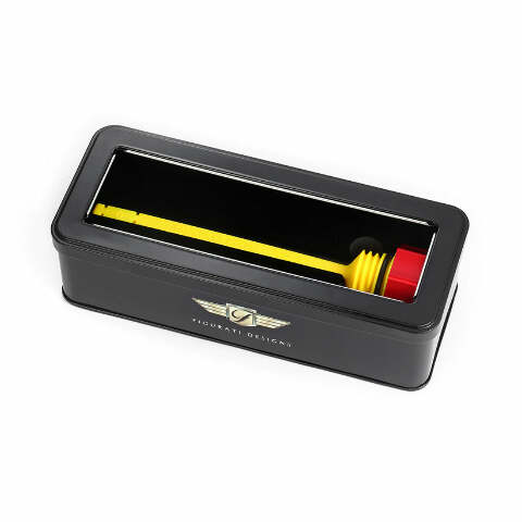 Figurati Curved Red Magnetic Engine Oil Dipstick for 2017-2024 Harley Touring M8
