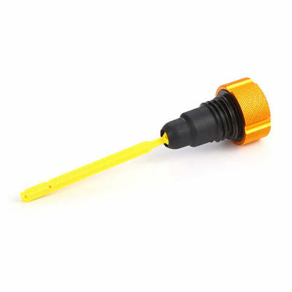 Figurati Knurled Gold Magnetic Engine Oil Dipstick for 2007-2016 Harley Touring