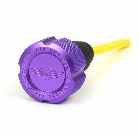 Figurati Knurled Purple Magnetic Engine Oil Dipstick 2007-2016 Harley Touring