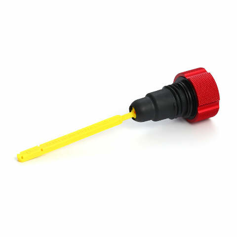 Figurati Knurled Red Magnetic Engine Oil Dipstick for 2007-2016 Harley Touring