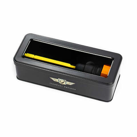 Figurati Curved Gold Magnetic Engine Oil Dipstick for 2007-2016 Harley Touring
