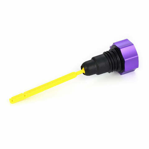 Figurati Curved Purple Magnetic Engine Oil Dipstick for 2007-2016 Harley Touring