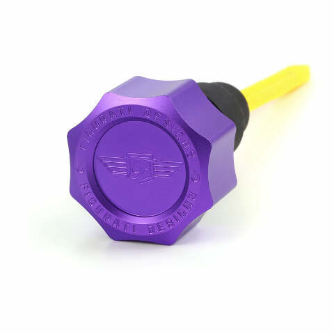 Figurati Curved Purple Magnetic Engine Oil Dipstick for 2007-2016 Harley Touring