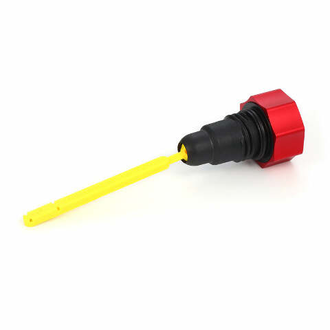 Figurati Curved Red Magnetic Engine Oil Dipstick for 2007-2016 Harley Touring