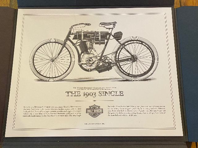 NOS Harley Cornerstone 100th Anniversary Print collection K model V-rod JDH
