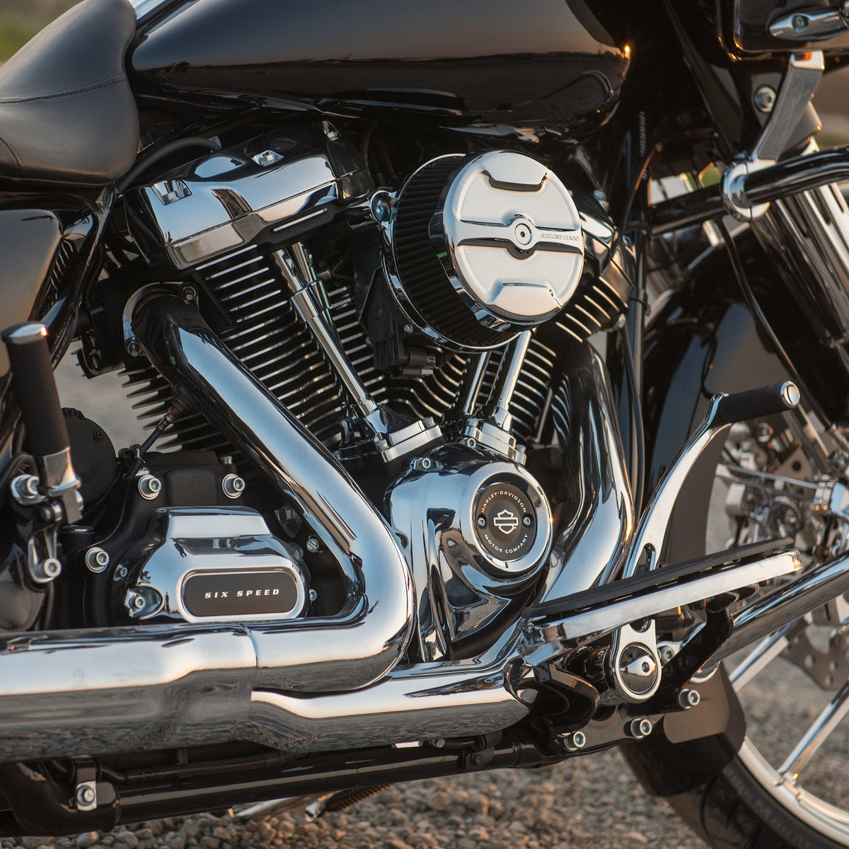 Arlen Ness Chrome Knuckle Big Sucker Air Filter Kit 1999-2017 Harley Twin Cam