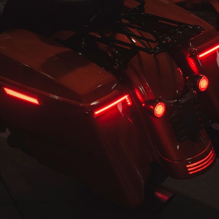 Custom Dynamics LED Saddlebag Turn Brake Light Kit 2009-13 Harley CVO Touring