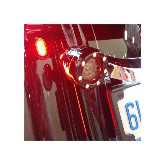 Custom Dynamics Chrome LED Antenna Grommet Lights 2006-2022 Harley Touring FLHX