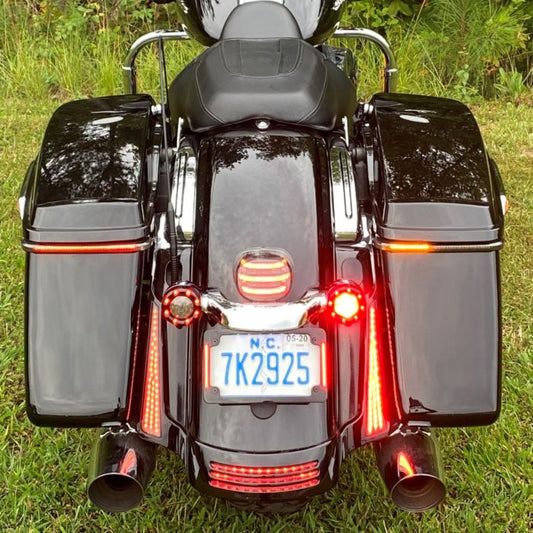 Custom Dynamics Sequential Low Profile LED Saddlebag Lights 14-24 Harley Touring