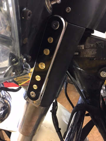 JT's Cycles Black Spotlight Eliminator Plates Once Fired Bullets 94-13 Harley
