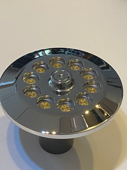 JT's Cycles Genuine .45 Auto Brass Bullets Chrome Air Filter Cover for Harley