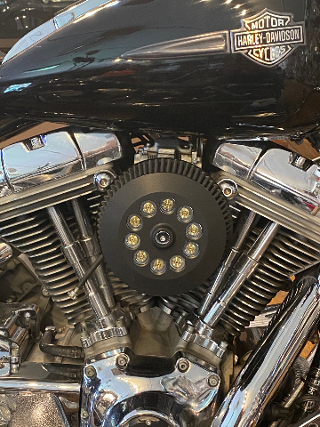 JT's Cycles Genuine 7.62 Military Brass Bullets Black Air Filter Cover Harley