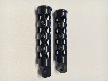 JT's Cycles Once Fired .50 cal BMG Bullets Black Footpegs for Harley Sportster