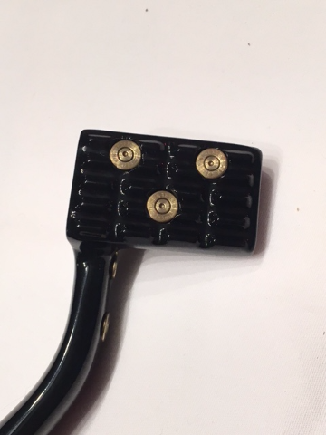 JT's Cycles genuine once fired .223 bullets black Brake Pedal Harley sportster