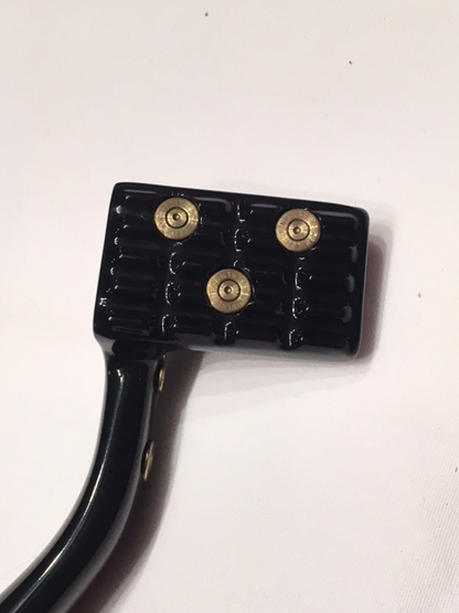 JT's Cycles genuine once fired .223 bullets black Brake Pedal Harley sportster