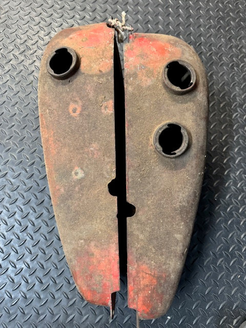 vintage genuine Indian 741 military Gas Fuel Tanks Left and Right